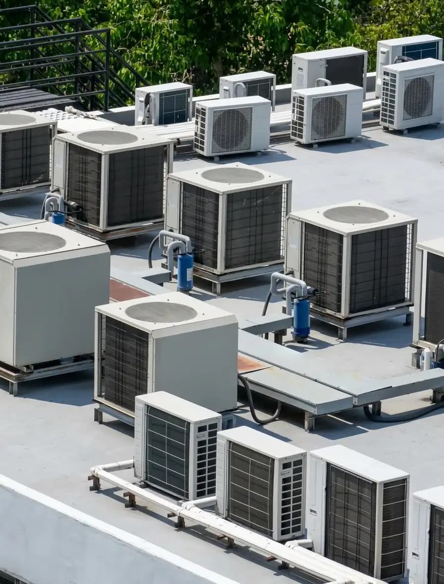 HVAC units on roof